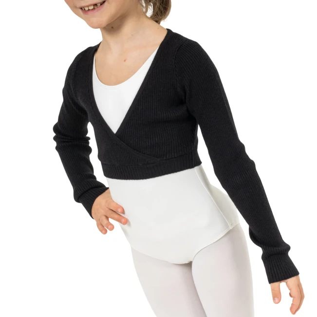 Bloch Fix Wrap Sweater, dekliški baletni ogrevalni top
