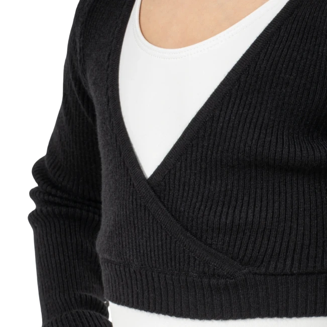 Bloch Fix Wrap Sweater, dekliški baletni ogrevalni top