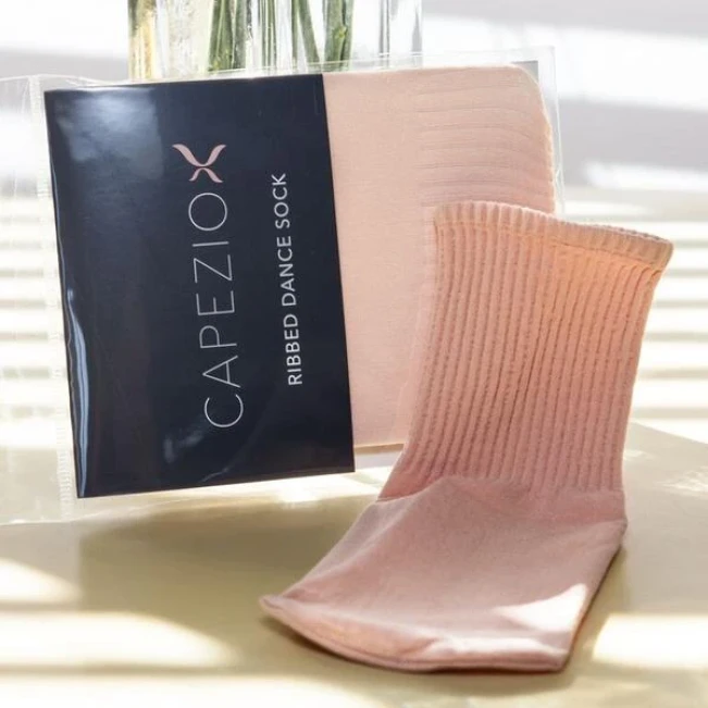 Capezio Ribbed sock, ponožky - Rožnata baletna Capezio Capezio Ribbed sock, ponožky - Rožnata baletna Capezio