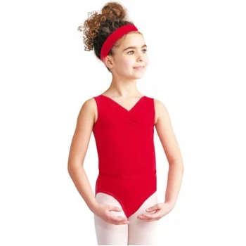 Capezio, dekliško baletno triko na široke naramnice