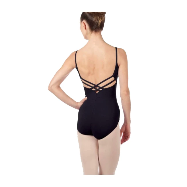 Capezio V-izrez, ženski baletni dres s tankimi naramnicami