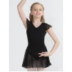 Capezio flutter sleeve dress, dres so sukničko - Črna Capezio flutter sleeve dress, dres so sukničko - Črna