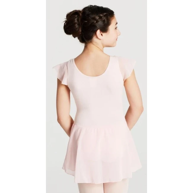 Capezio flutter sleeve dress, obleka s krilom - Rožnata Capezio Capezio flutter sleeve dress, obleka s krilom - Rožnata Capezio