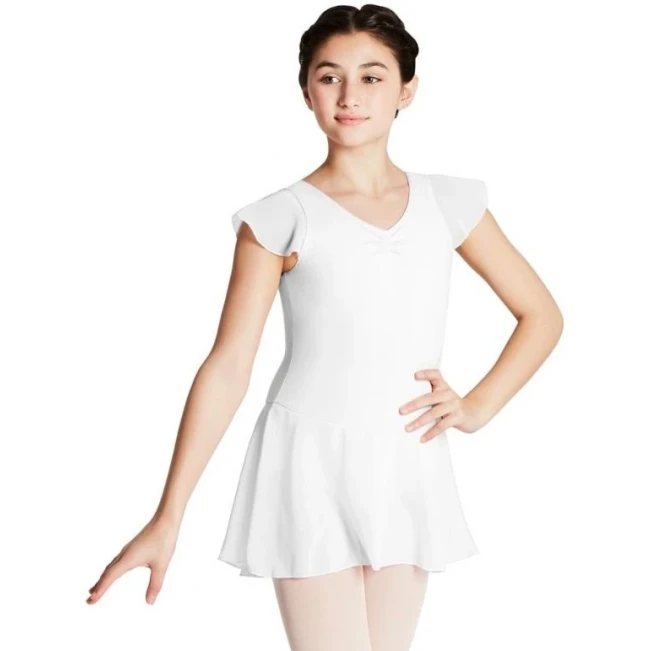 Capezio flutter sleeve dress, obleka s krilcem