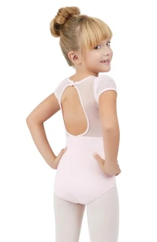 Capezio triko z napihnjenimi rokavi in izrezom na hrbtu, otroški dres