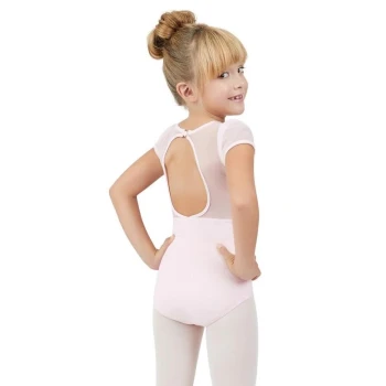 Capezio triko z napihnjenimi rokavi in izrezom na hrbtu, otroški dres