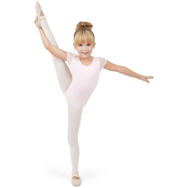 Capezio triko z napihnjenimi rokavi in izrezom na hrbtu, otroški dres Capezio triko z napihnjenimi rokavi in izrezom na hrbtu, otroški dres