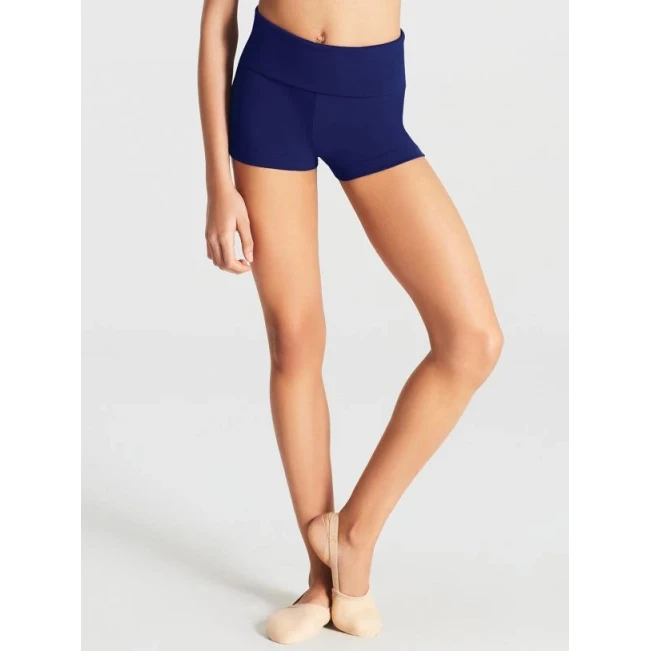Capezio Foldover Boyshort, dětské krátké nohavice - Modrá navy Capezio Capezio Foldover Boyshort, dětské krátké nohavice - Modrá navy Capezio