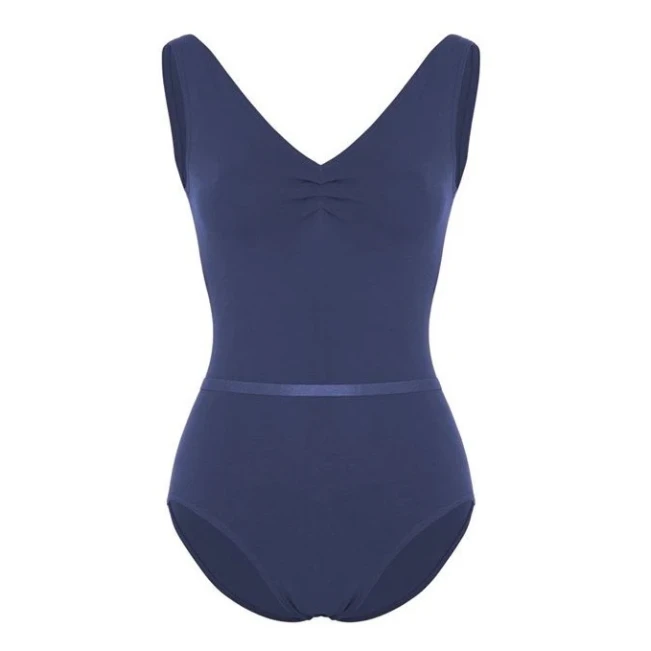 Capezio, dekliško baletno triko na široke naramnice